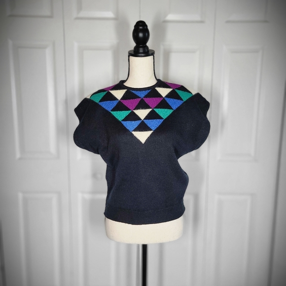 💥 Vintage Andrew St John Crop Top - Picture 1 of 9